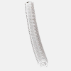 PVC Hose w metal spring ID=1 1/4" (32mm) per Meter
