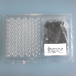 Vial, 1.5ml, clear, septa and cap, 100/pk