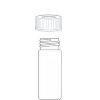 Screw cap vials compl. clear, 32x11.5mm, 1000/pk