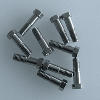 VICI Nut 1/16", 19mm long, SS, 10/pk